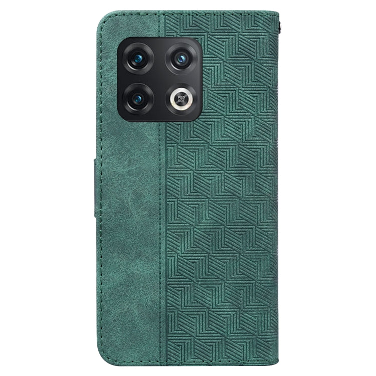 For OnePlus 10 Pro 5G Geometric Embossed Leather Phone Case
