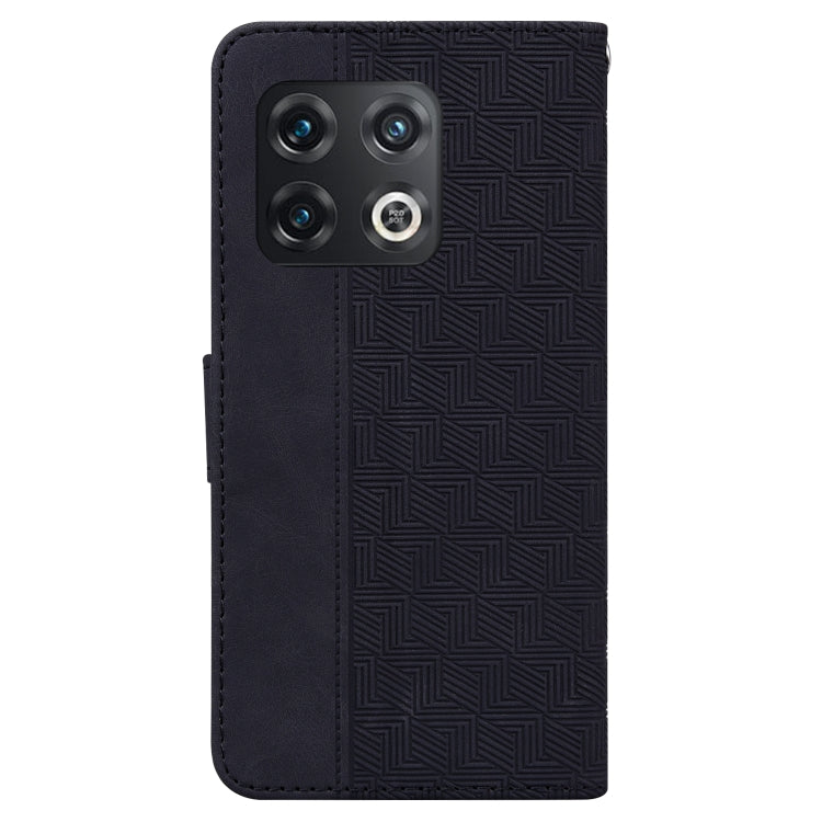 For OnePlus 10 Pro 5G Geometric Embossed Leather Phone Case