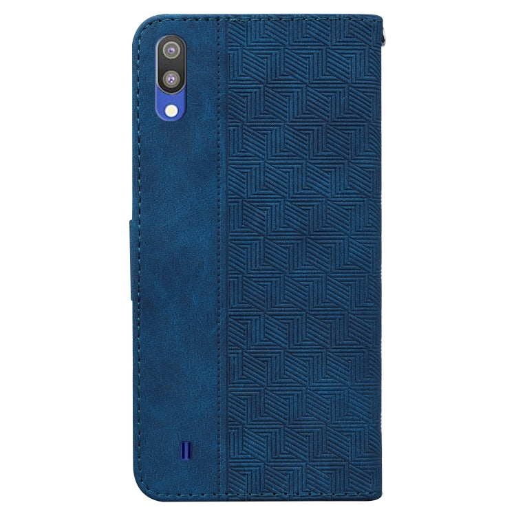 For Samsung Galaxy A10 / M10 Geometric Embossed Leather Phone Case