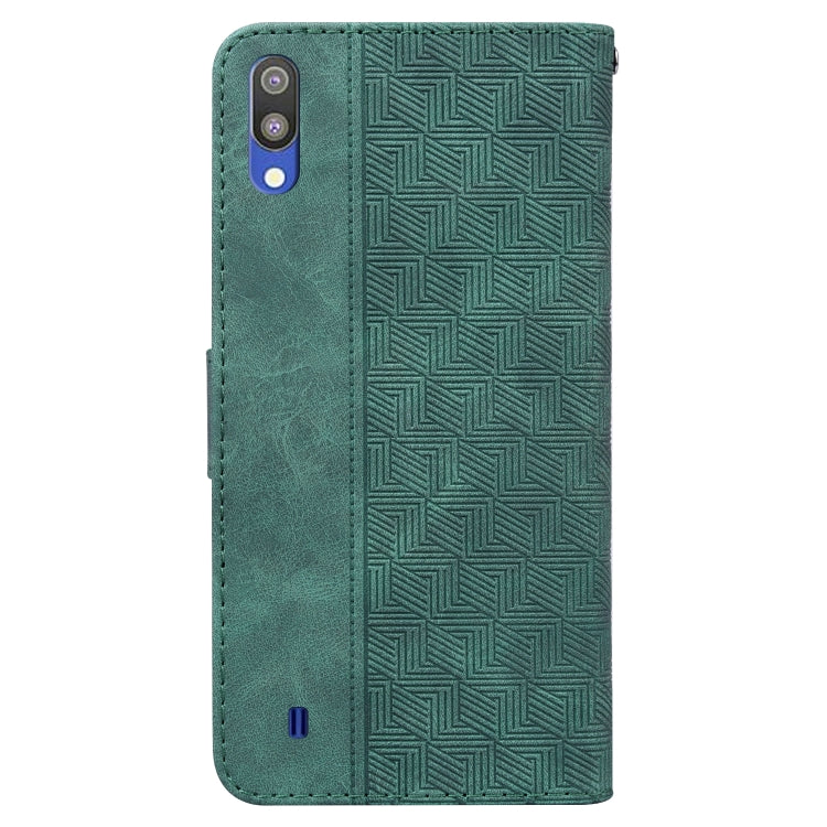 For Samsung Galaxy A10 / M10 Geometric Embossed Leather Phone Case