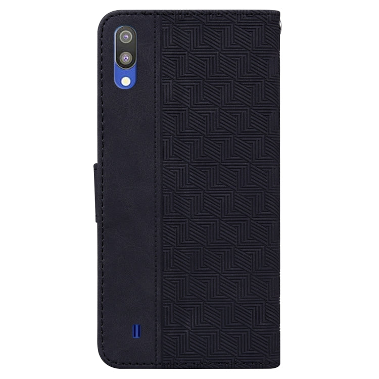 For Samsung Galaxy A10 / M10 Geometric Embossed Leather Phone Case