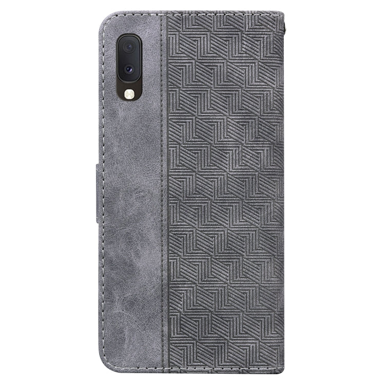 For Samsung Galaxy A10e / A20e Geometric Embossed Leather Phone Case