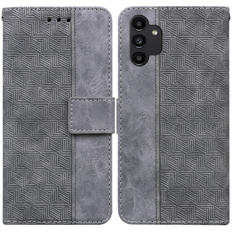 For Samsung Galaxy A13 4G Geometric Embossed Leather Phone Case