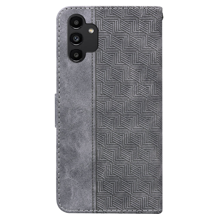 For Samsung Galaxy A13 4G Geometric Embossed Leather Phone Case