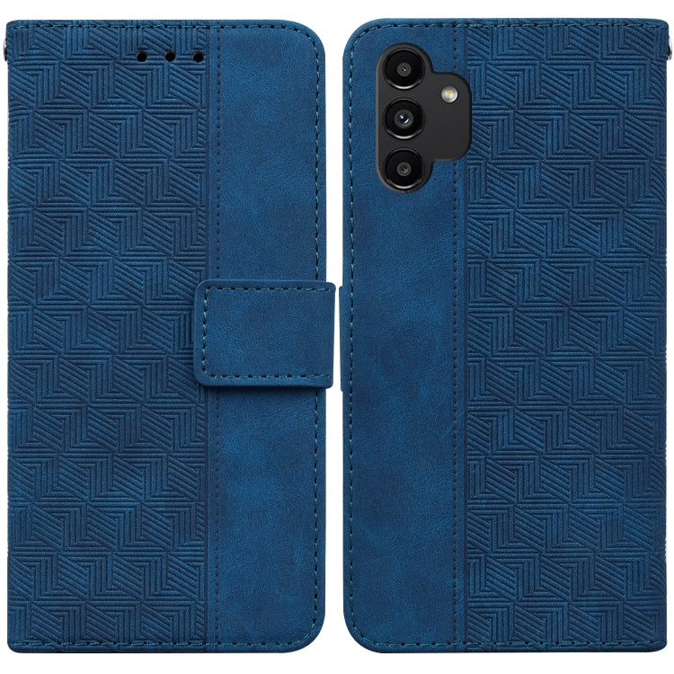 For Samsung Galaxy A13 4G Geometric Embossed Leather Phone Case
