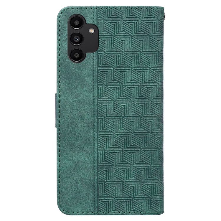 For Samsung Galaxy A13 4G Geometric Embossed Leather Phone Case