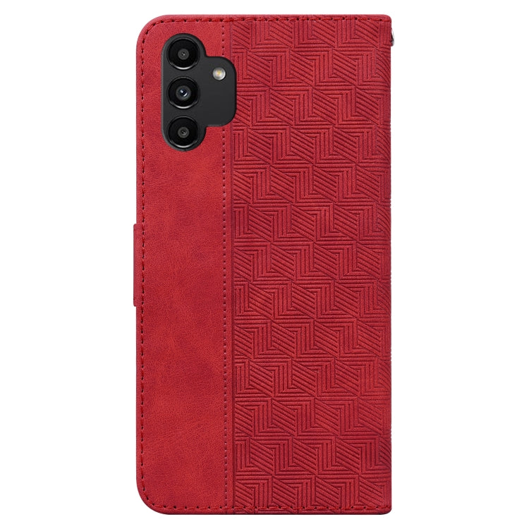 For Samsung Galaxy A13 4G Geometric Embossed Leather Phone Case