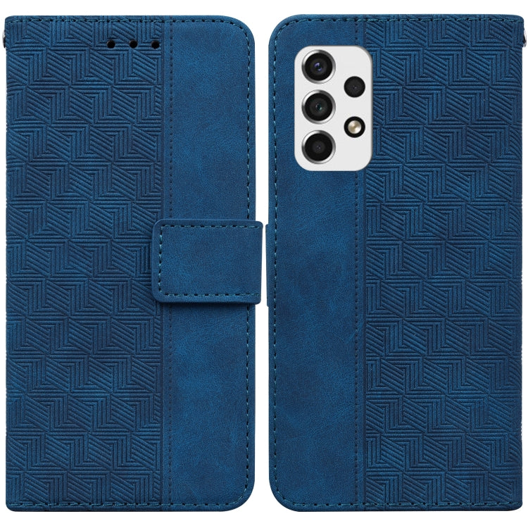For Samsung Galaxy A53 5G Geometric Embossed Leather Phone Case