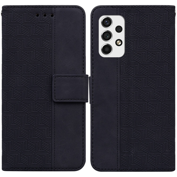 For Samsung Galaxy A53 5G Geometric Embossed Leather Phone Case
