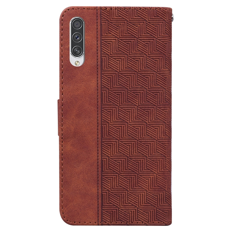 For Samsung Galaxy A70 / A70s Geometric Embossed Leather Phone Case
