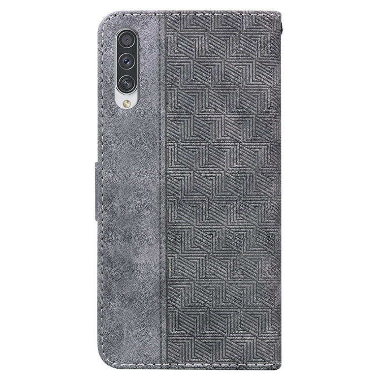 For Samsung Galaxy A70 / A70s Geometric Embossed Leather Phone Case