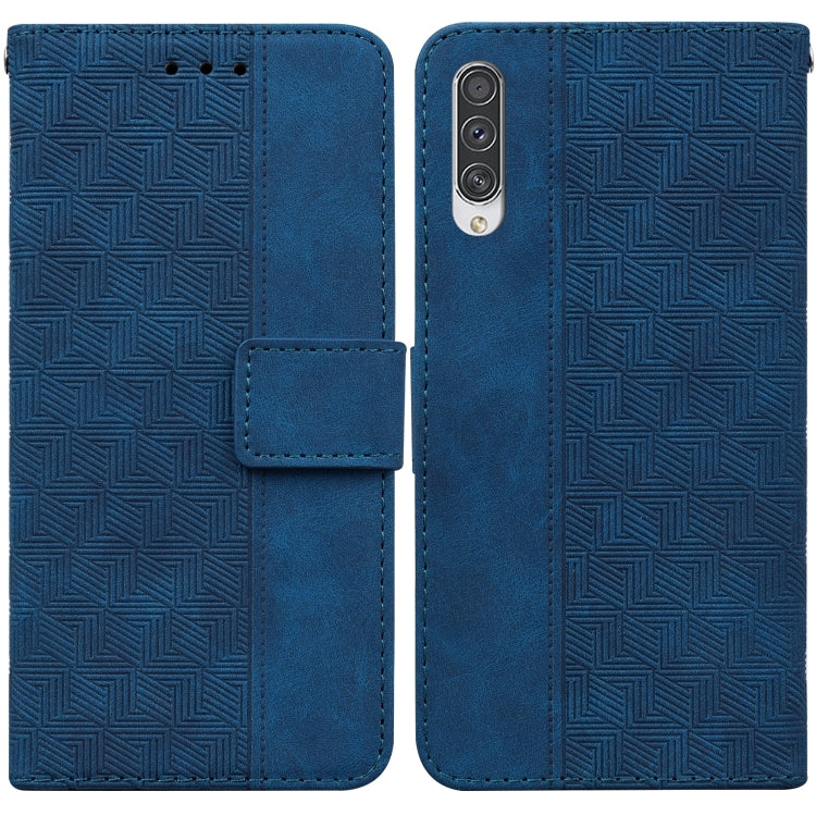 For Samsung Galaxy A70 / A70s Geometric Embossed Leather Phone Case