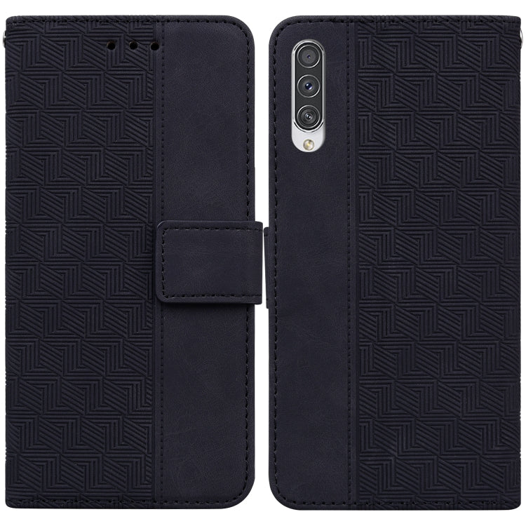 For Samsung Galaxy A70 / A70s Geometric Embossed Leather Phone Case