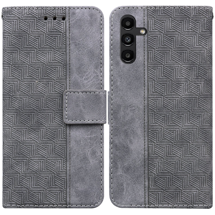 For Samsung Galaxy A13 5G Geometric Embossed Leather Phone Case