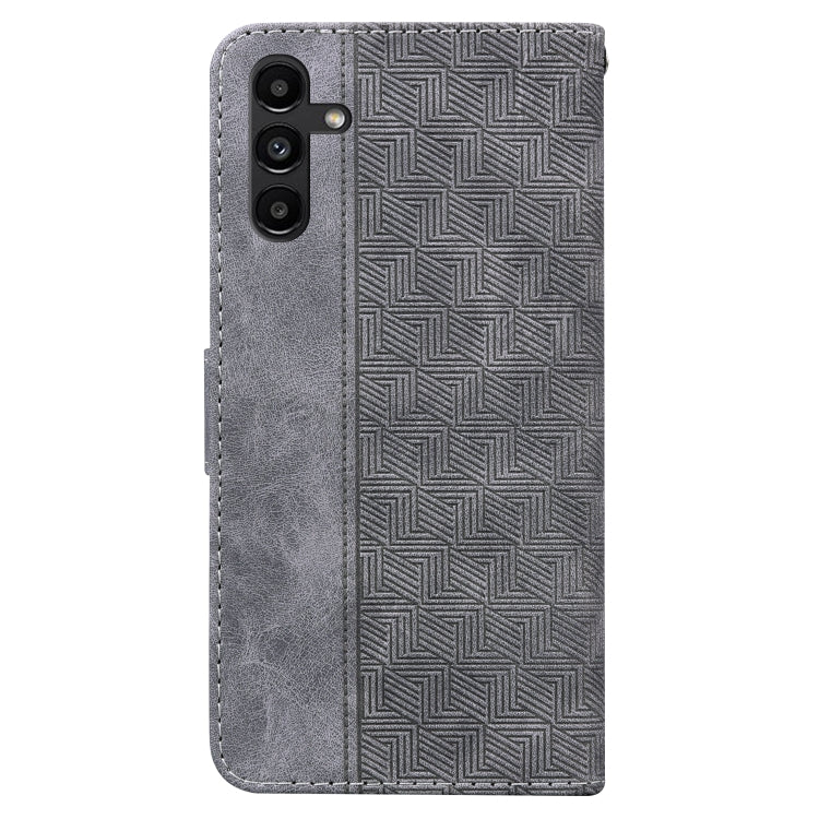 For Samsung Galaxy A13 5G Geometric Embossed Leather Phone Case
