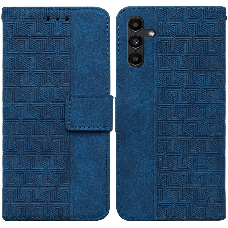 For Samsung Galaxy A13 5G Geometric Embossed Leather Phone Case
