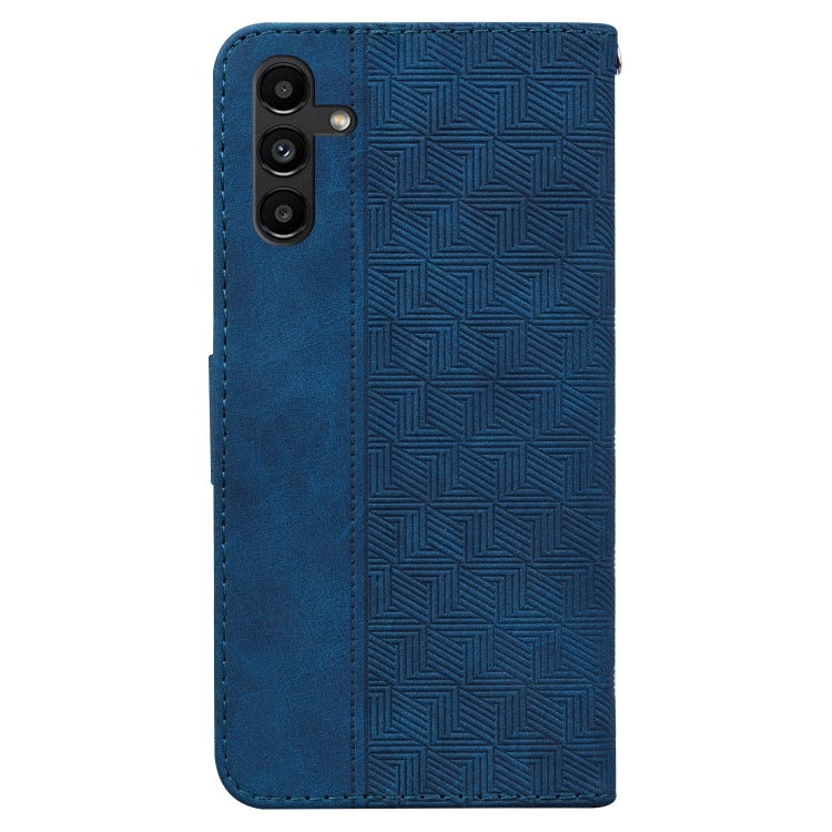 For Samsung Galaxy A13 5G Geometric Embossed Leather Phone Case