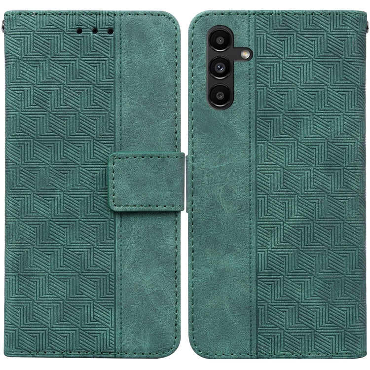 For Samsung Galaxy A13 5G Geometric Embossed Leather Phone Case