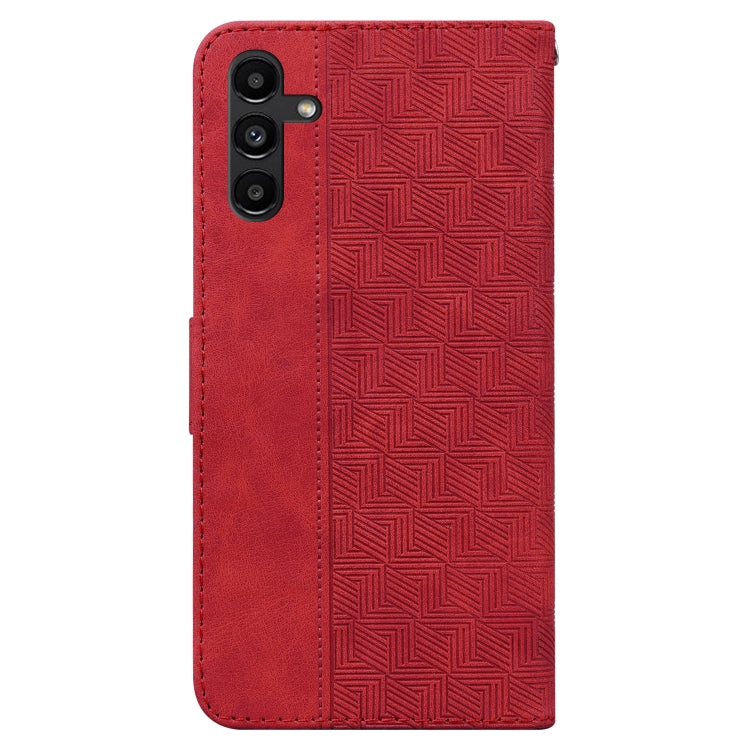 For Samsung Galaxy A13 5G Geometric Embossed Leather Phone Case