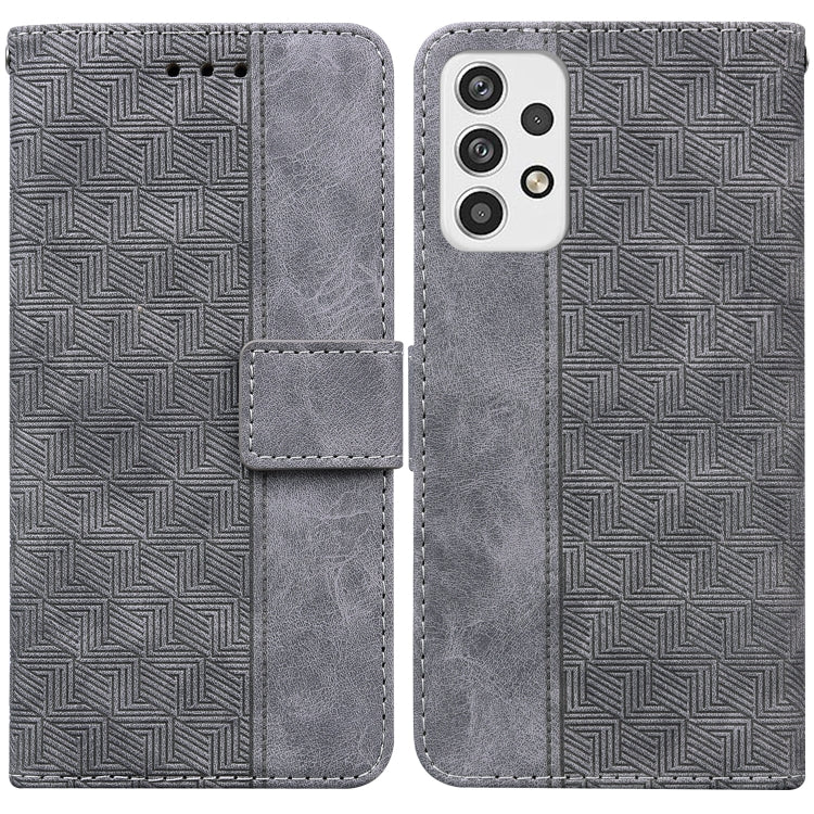For Samsung Galaxy A23 Geometric Embossed Leather Phone Case