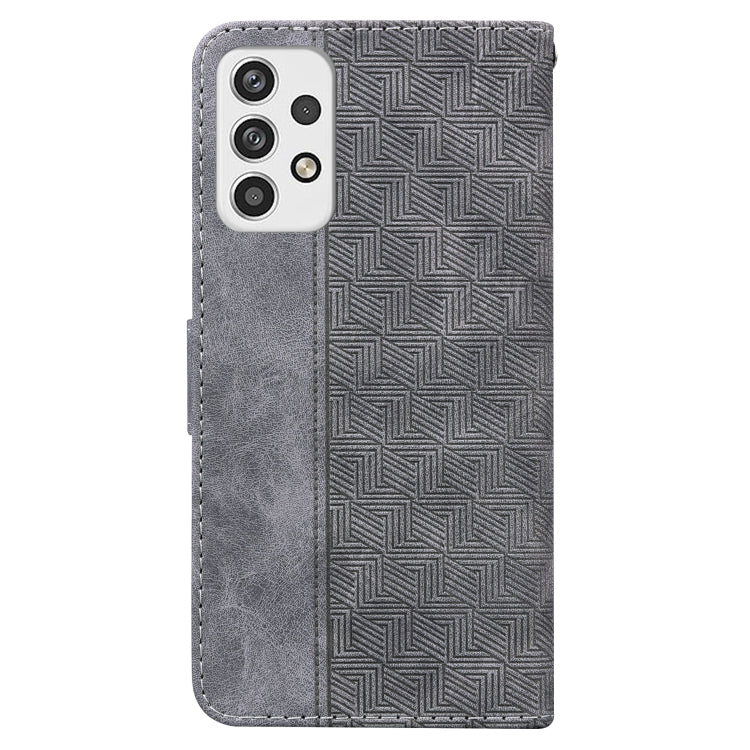 For Samsung Galaxy A23 Geometric Embossed Leather Phone Case