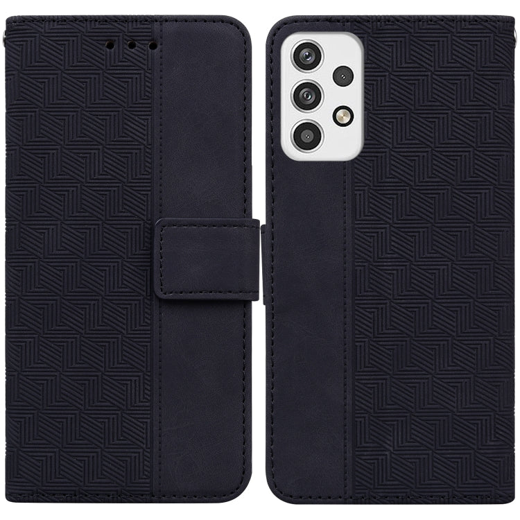 For Samsung Galaxy A23 Geometric Embossed Leather Phone Case
