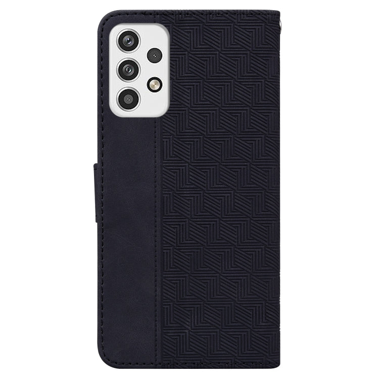 For Samsung Galaxy A23 Geometric Embossed Leather Phone Case