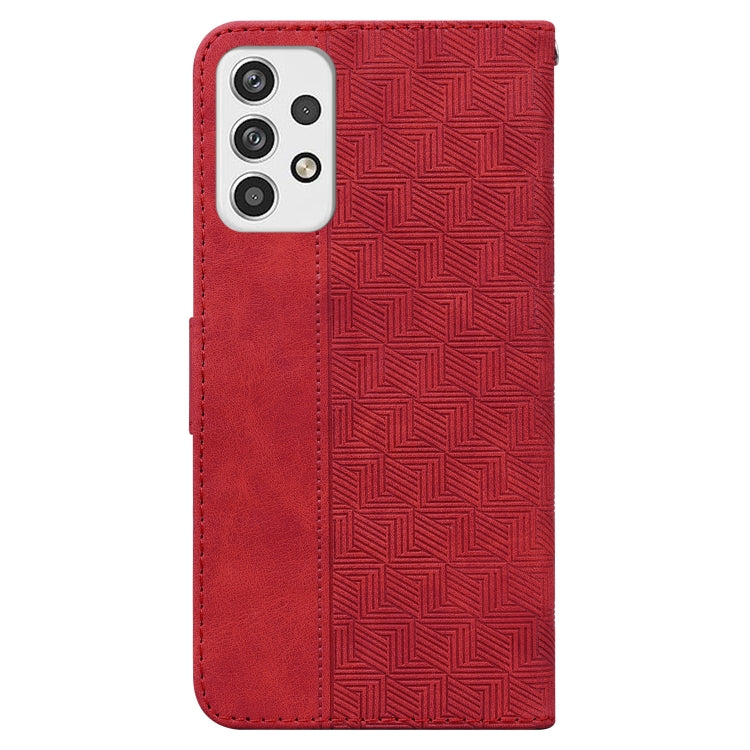 For Samsung Galaxy A23 Geometric Embossed Leather Phone Case