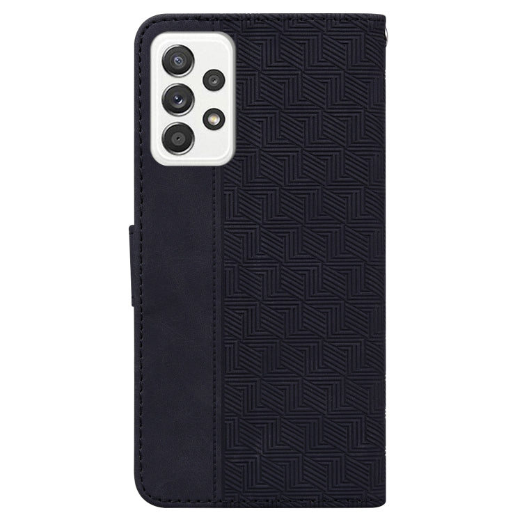 For Samsung Galaxy A52 4G / 5G Geometric Embossed Leather Phone Case