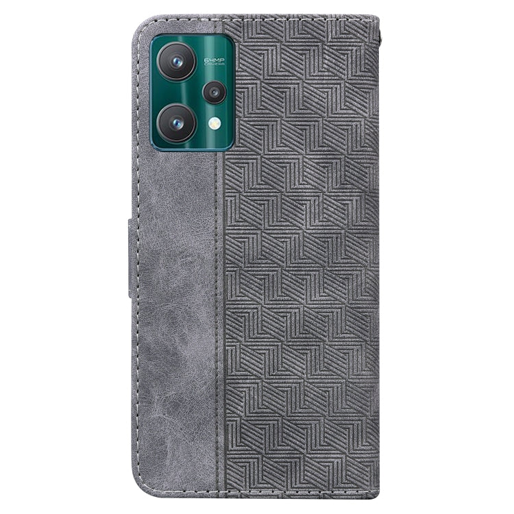 For OPPO Realme 9 Pro Geometric Embossed Leather Phone Case