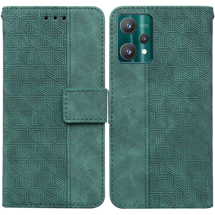 For OPPO Realme 9 Pro Geometric Embossed Leather Phone Case