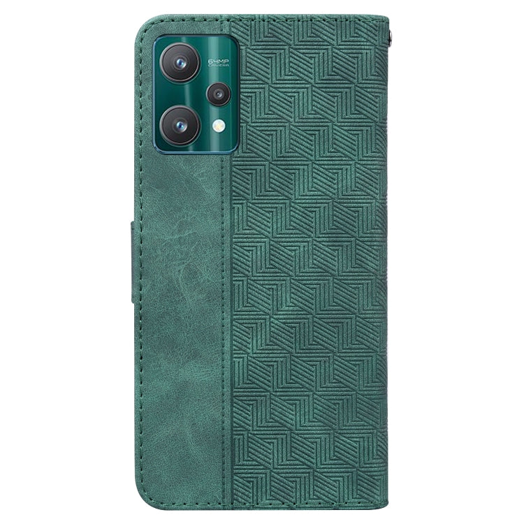 For OPPO Realme 9 Pro Geometric Embossed Leather Phone Case