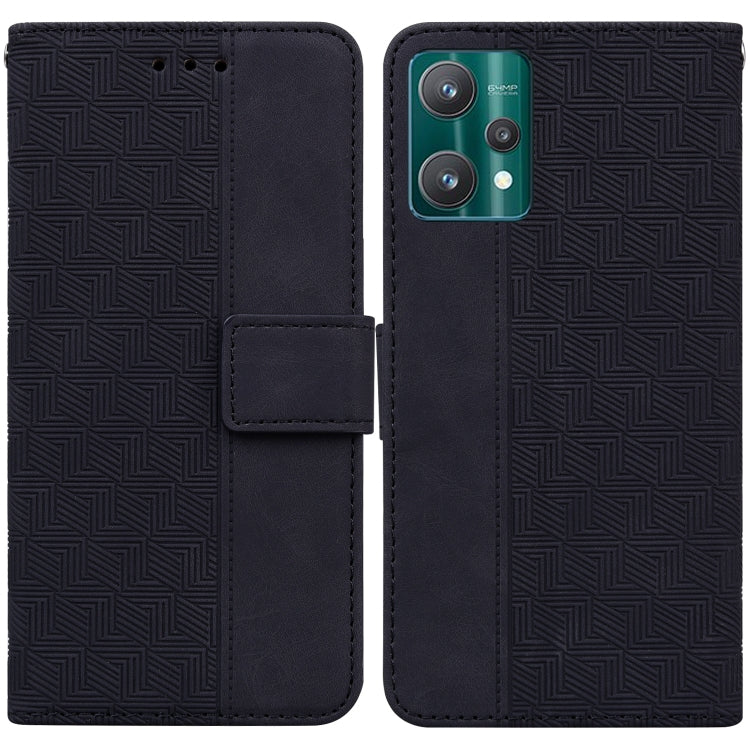 For OPPO Realme 9 Pro Geometric Embossed Leather Phone Case