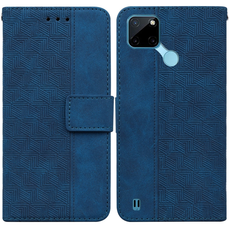 For OPPO Realme C21Y Geometric Embossed Leather Phone Case