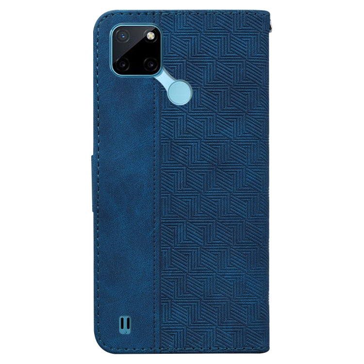 For OPPO Realme C21Y Geometric Embossed Leather Phone Case