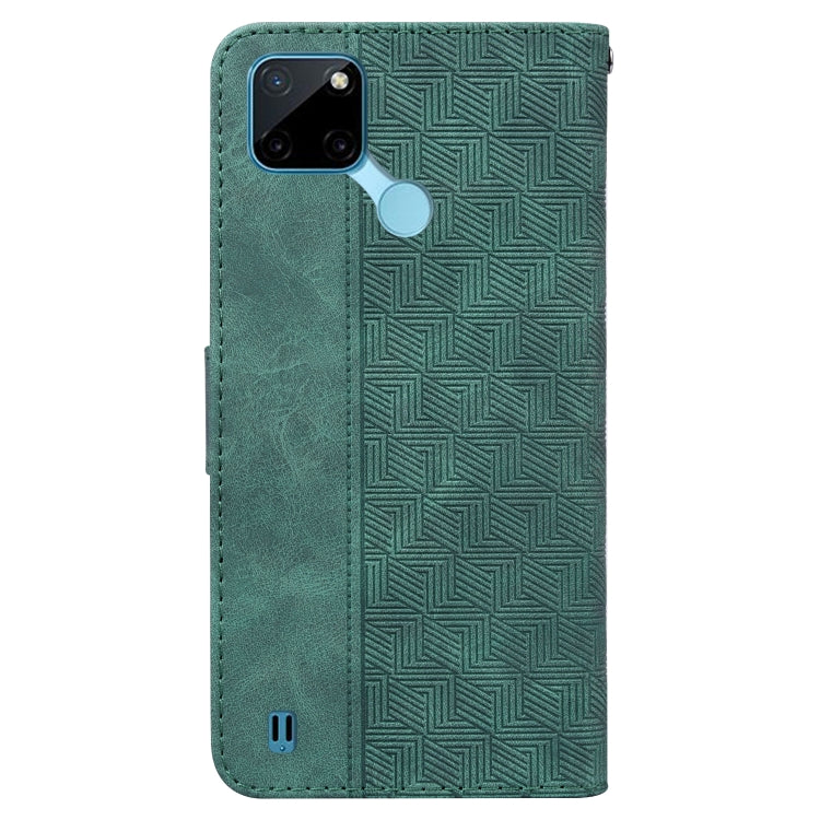 For OPPO Realme C21Y Geometric Embossed Leather Phone Case