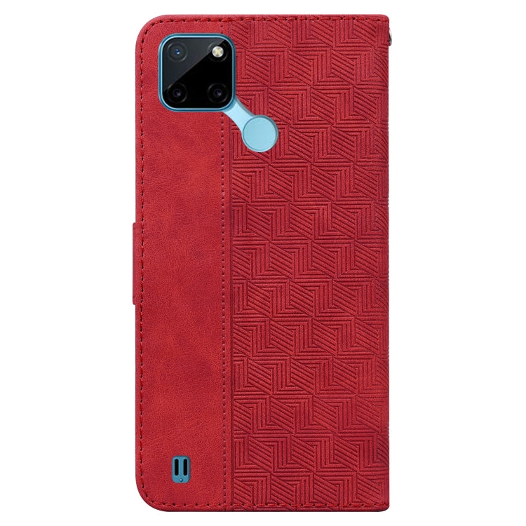 For OPPO Realme C21Y Geometric Embossed Leather Phone Case