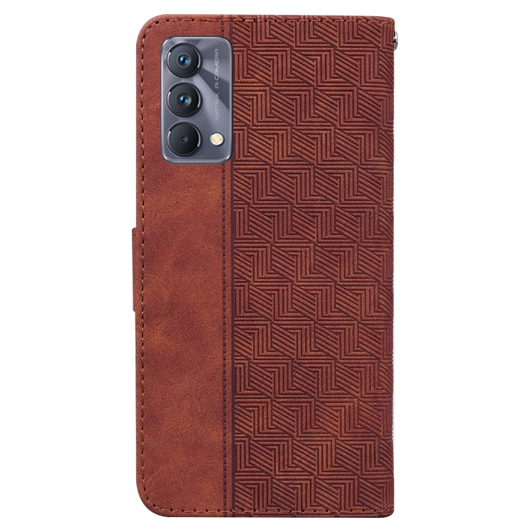 For OPPO Realme GT Master / Q3 Pro 5G Geometric Embossed Leather Phone Case