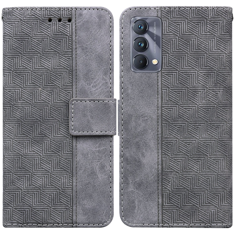 For OPPO Realme GT Master / Q3 Pro 5G Geometric Embossed Leather Phone Case