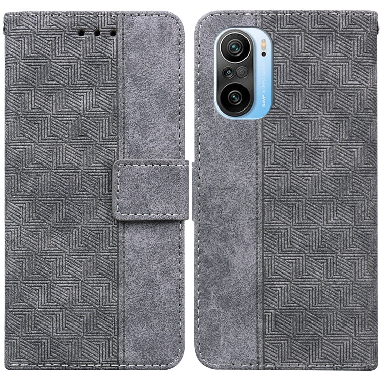 For Xiaomi Redmi K40 / K40 Pro / Mi 11i  Geometric Embossed Leather Phone Case