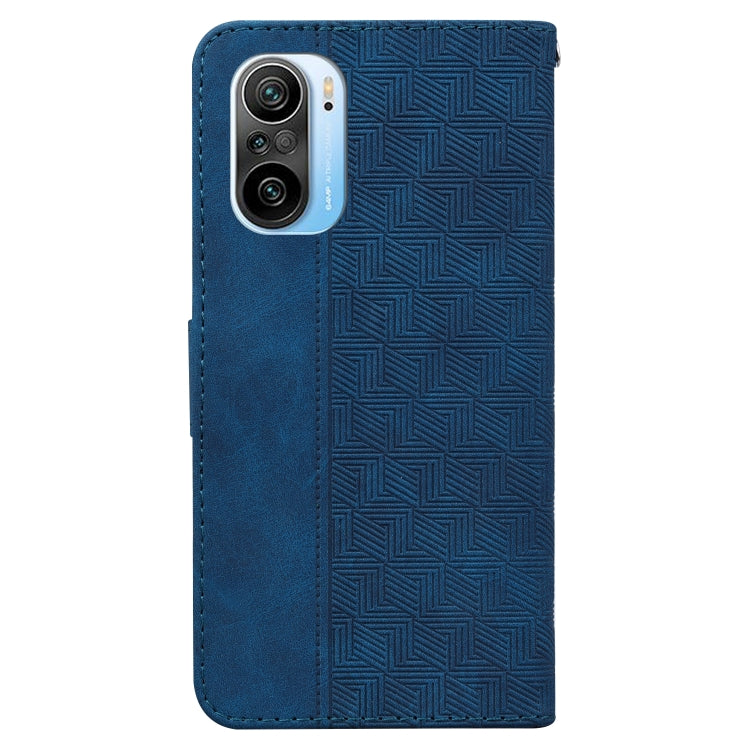 For Xiaomi Redmi K40 / K40 Pro / Mi 11i  Geometric Embossed Leather Phone Case