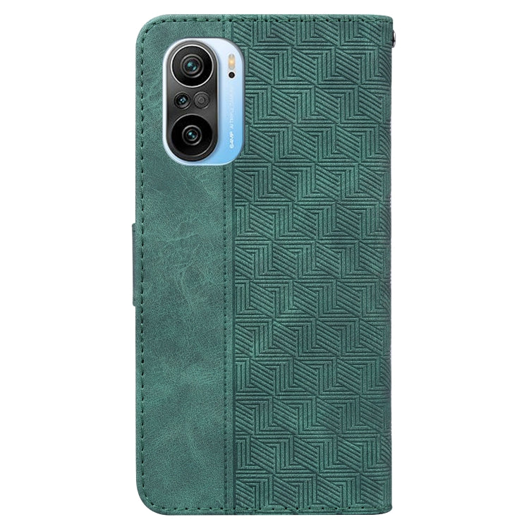 For Xiaomi Redmi K40 / K40 Pro / Mi 11i  Geometric Embossed Leather Phone Case