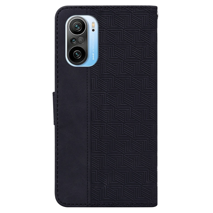 For Xiaomi Redmi K40 / K40 Pro / Mi 11i  Geometric Embossed Leather Phone Case