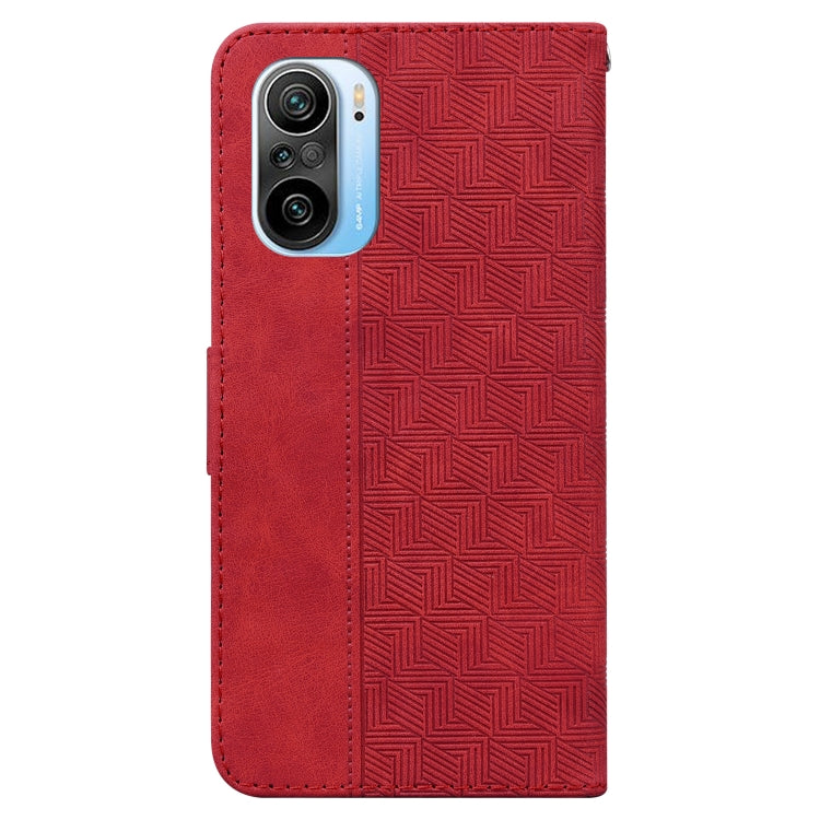 For Xiaomi Redmi K40 / K40 Pro / Mi 11i  Geometric Embossed Leather Phone Case