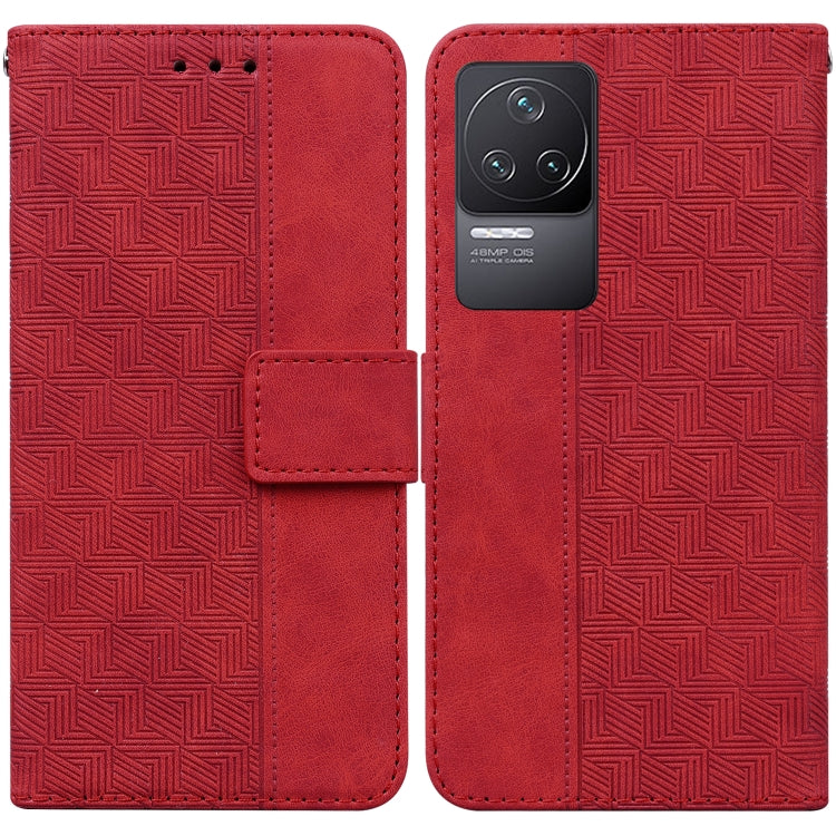 For Xiaomi Redmi K50 / K50 Pro Geometric Embossed Leather Phone Case