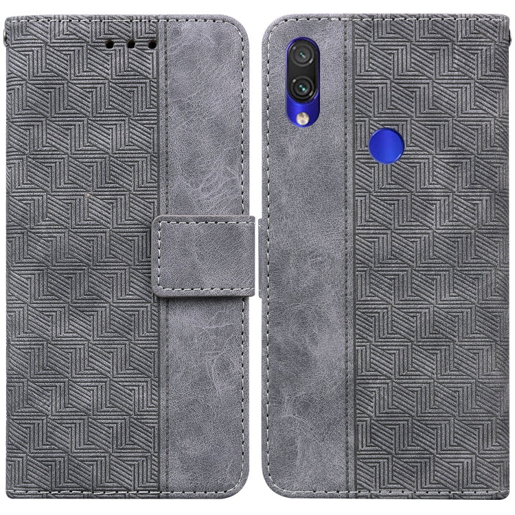 For Xiaomi Redmi Note 7S / Note 7 Geometric Embossed Leather Phone Case