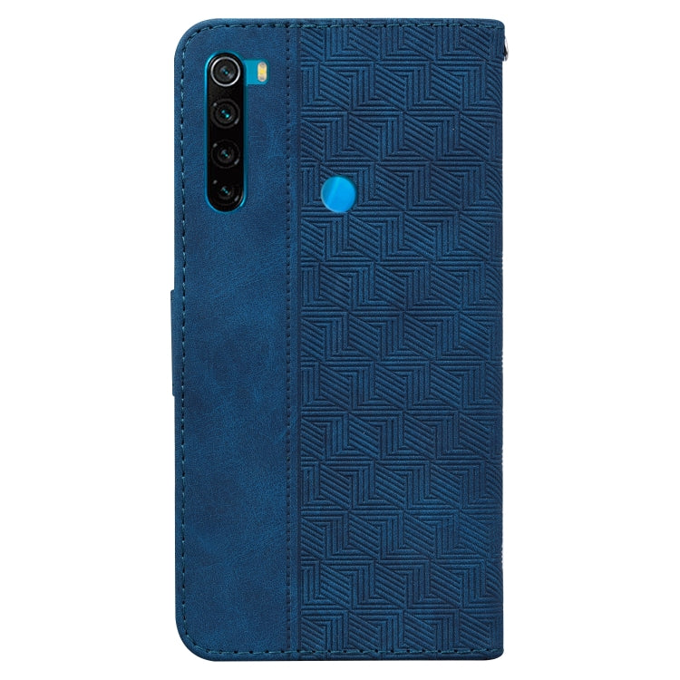 For Xiaomi Redmi Note 8 Geometric Embossed Leather Phone Case