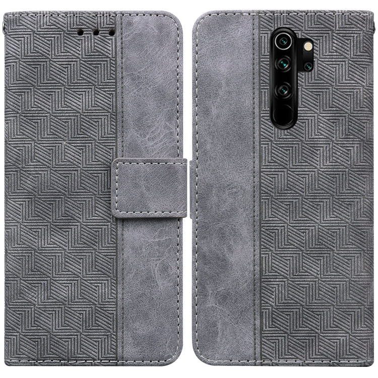 For Xiaomi Redmi Note 8 Pro Geometric Embossed Leather Phone Case