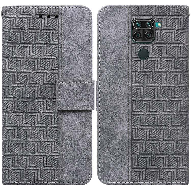 For Xiaomi Redmi Note 9 / 10X 4G Geometric Embossed Leather Phone Case