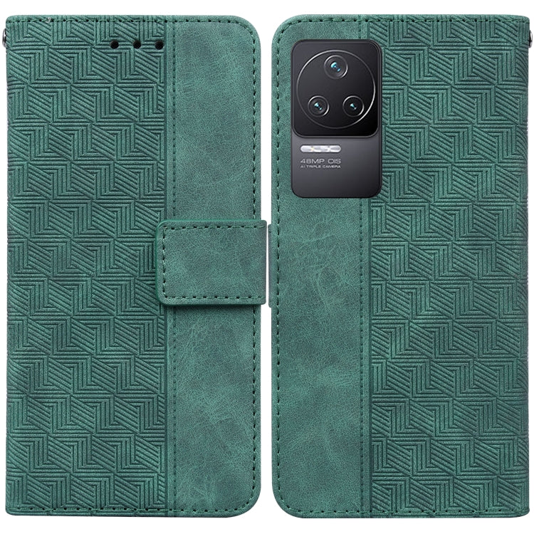 For Xiaomi Redmi K40S Geometric Embossed Leather Phone Case
